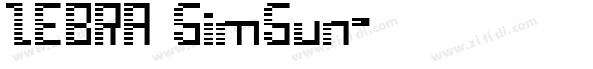 ZEBRA SimSun字体转换